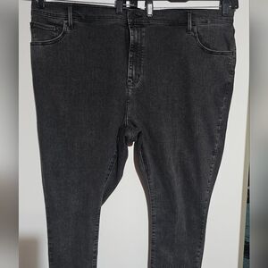 Levi's 720 High Rise Super Skinny  Stretch Denim Jeans Gray Plus Size 26W Used